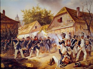 Orosz hadjárat: „” Vandamme csapatainak feladása a culmi csatában (Kulm) 1813.08.30-án”” 1813 Párizs, Armee Múzeum alkotó: Unknown artist