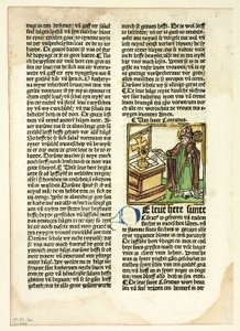 Szent Konrád a Der Heiligen Leben, Winterteil (A szentek élete, téli rész), 40. tábla a 15. századi könyvek fametszeteiből. alkotó: Unknown artist