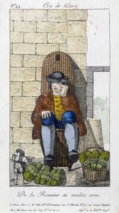 Salátaárus - a „” Cris de Paris”-ban”, deb. 19. század alkotó: Unknown artist