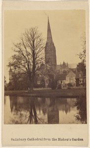 Salisbury székesegyház a püspök kertjéből alkotó: Unknown artist