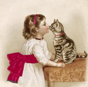 Üdvözlet Kitty-nek (viktoriánus képeslap) alkotó: Unknown artist