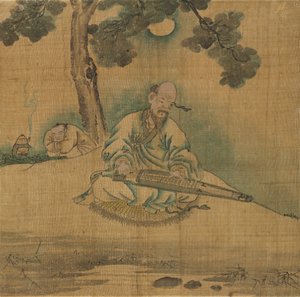 Tudós Qin-t játszik alkotó: Unknown artist