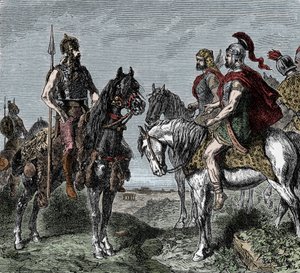 Második pun háború: a gallok nem hajlandók felemelkedni Hannibál javára - Második pun háború (Kr. e. 218-202): A gallok nem hajlandók kapcsolatba lépni Hannibal Barcával (i.e. 247-181) alkotó: Unknown artist