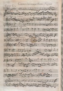 Canones diversi super thema regium kotta, Johann Sebastian Bach zenei kínálata (18. század) alkotó: Unknown artist
