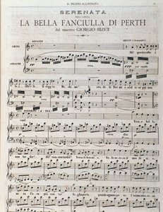 Kottaoldal a „Perth szép szobalánya, Georges Bizet operájához alkotó: Unknown artist