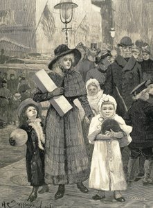 Shopping New York (1891). alkotó: Unknown artist