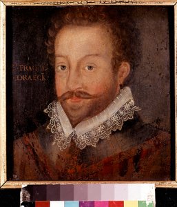 Sir Francis Drake, egy Jodocus Hondiusnak tulajdonított metszet után, 1583 körül alkotó: Unknown artist