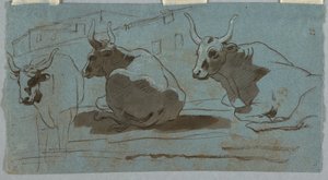 Vázlatok bikákról alkotó: Unknown artist