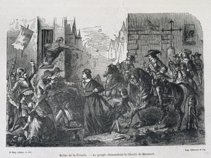 Sling jelenet – Brousel szabadságáért kiáltó emberek 1648-ban alkotó: Unknown artist