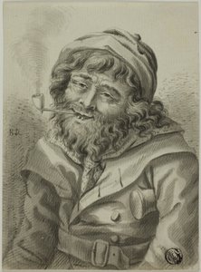 Dohányzó tengeri kapitány alkotó: Unknown artist