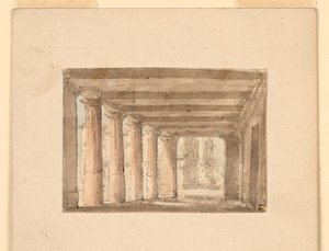 Színpadtervezés, Portico alkotó: Unknown artist
