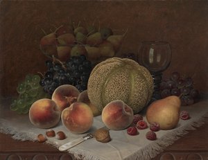 Csendélet sárgadinnyével alkotó: Unknown artist