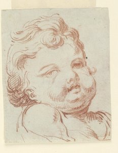Tanulmány a gyermek fejéről alkotó: Unknown artist