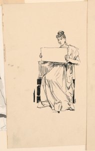Tanulmány egy fiatal nőről alkotó: Unknown artist