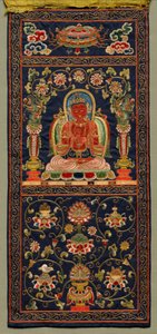 Thangka a hetedik bódhiszattvával alkotó: Unknown artist