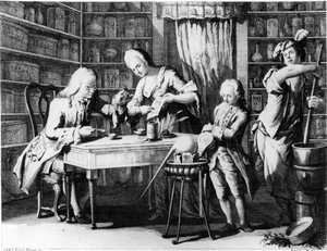 A patikus. 19. századi metszet. alkotó: Unknown artist