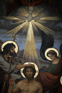 Krisztus keresztsége, részlet alkotó: Unknown artist