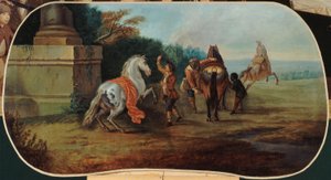 A lovak fürdése, 1701 és 1800 között (olaj, vászon) alkotó: Unknown artist