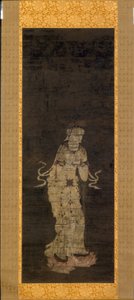 A bódhiszattva Seishi, az Amida Háromság megközelítése című triptichonból. alkotó: Unknown artist