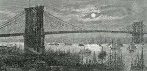 A Brooklyn Bridge, New York alkotó: Unknown artist