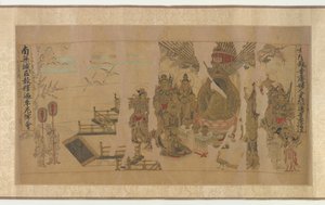 A Buddha Jamarádzsához fordul Kushinagarban alkotó: Unknown artist