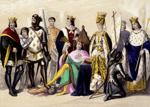 A Valois-i Capetians 1328-tól 1422-ig. VI. Fülöp, II. János, VI. Károly, Bajor Isabeau (Izabella, Erzsébet), Jeanne d