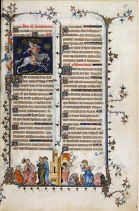 A dán elöljáró és államférfi, Absalon vagy Axel (1128-1201), aki megtörölte Dániát a kalózoktól, egy fára függesztve meghal. Az alábbiakban az őrület allegóriájaként Dániel próféta elmagyarázza álmát Nabukodonozor királynak. A jobb oldalon a szentség jelen alkotó: Unknown artist