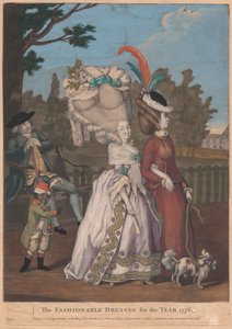 Az év divatos ruhái, 1776 alkotó: Unknown artist