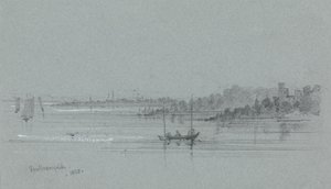 A kikötő Southamptonban alkotó: Unknown artist