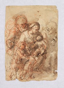 A Szent Család és Szent János alkotó: Unknown artist
