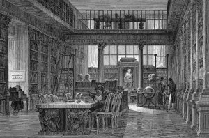 A párizsi Institut de France - az INSTITUTE DE FRANCE olvasóterme - alkotó: Unknown artist