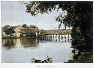 A kis tó Hanoiban - a „" A világ körül" című részben, 19. század vége. alkotó: Unknown artist
