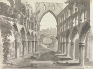 A Rievaulx Abbey hajója, Yorkshire alkotó: Unknown artist