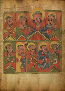 A próféták Ábrahámmal, aki átöleli Izsákot és Jákobot alkotó: Unknown artist