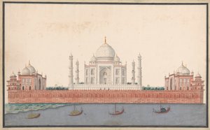 A Taj Mahal a folyóból alkotó: Unknown artist
