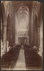 A kereszthajó, északról, Westminster apátság alkotó: Unknown artist