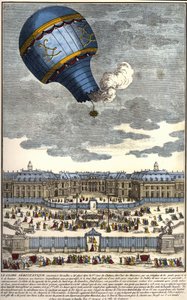 Az 1783-ban Versailles-ban épített aerosztatikus földgömb. alkotó: Unknown artist