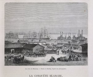 A Mississippi partjai - in „” Le tour du monde””, 2. szem. 1876 alkotó: Unknown artist