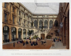 A Grand Hôtel du Louvre díszudvara alkotó: Unknown artist