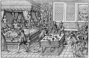 Henrik (1519-1559), francia király halála a párizsi Palais des Tournelles-ben, június 30-án alkotó: Unknown artist