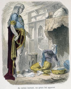 A zseni a lámpából – Bondet „Az ezeregy éjszaka” című kötetében, szerk. Guerin alkotó: Unknown artist