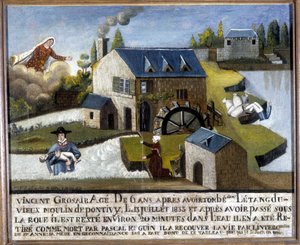 A gyermek Vincent Grosair csodája, akit Sainte Anne mentette meg a vízbe fulladástól, július 13. alkotó: Unknown artist