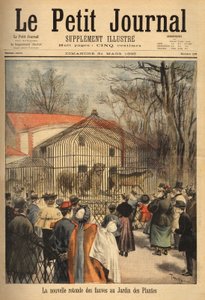 A vadállatok új rotundája a párizsi növények kertjében. Metszet a „” Le petit Journal”-ban, 1895.03.31. Selva gyűjteménye. alkotó: Unknown artist