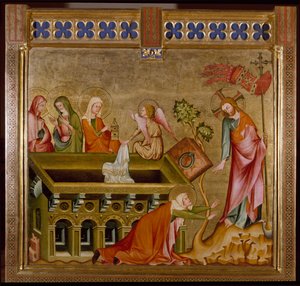 A három nő a sírban és a Noli me tangere (festmény, 1330 körül) alkotó: Unknown artist