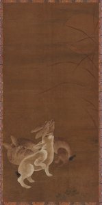 Három nyúl nézi a Holdat alkotó: Unknown artist