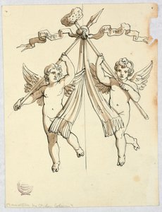 Két angyal lándzsával és szent szivaccsal alkotó: Unknown artist
