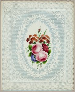 Cím nélkül Valentine (Virágok csipkén) alkotó: Unknown artist