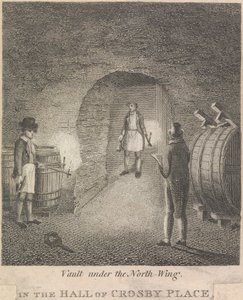 Boltozat az északi szárny alatt a Crosby Place csarnokában; 81. oldal (Első kötet) alkotó: Unknown artist