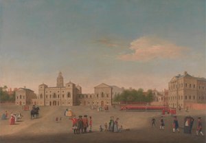 Kilátás a Horse Guards-ra és a Whitehallra alkotó: Unknown artist