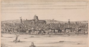 Kilátás a régi St. Paulsra a folyó túloldalán alkotó: Unknown artist